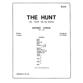Vivaldi, A The Hunt Autumn The Four Seasons Rokos Orch (E) Sc/Pts