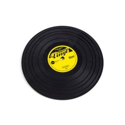 Silicone Trivet: Vinyl Record Design