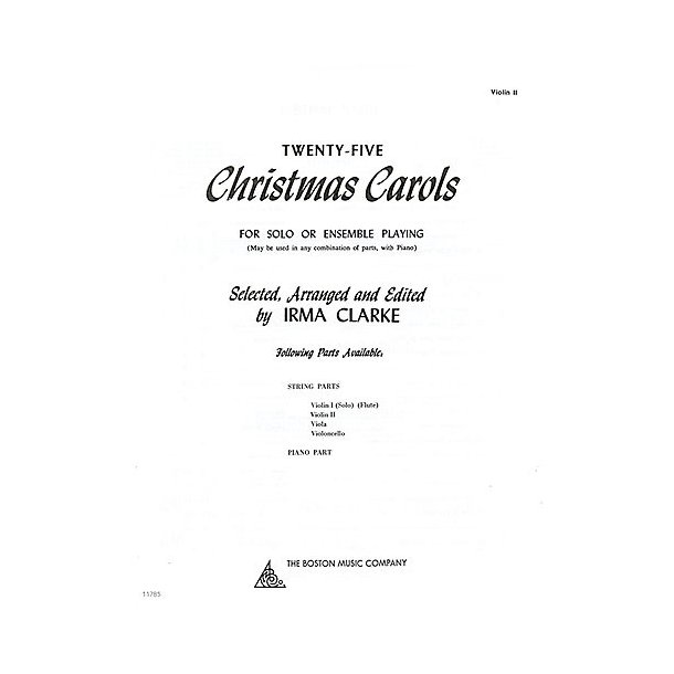 25 Christmas Carols - Violin 2