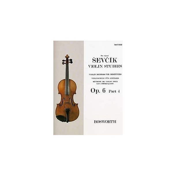 Otakar Sevcik: Violin Studies - Violin Method For Beginners Op.6 Part 4