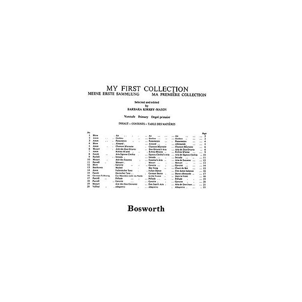 Kirkby-mason, B My First Collection Pf