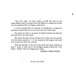 Barbara Kirkby-Mason: Very First Step For Piano