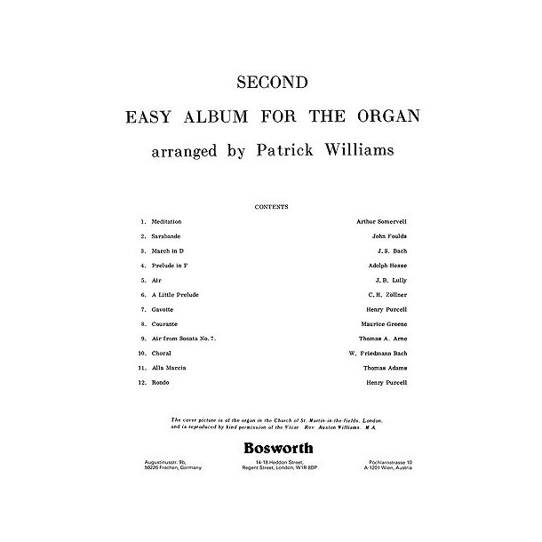 Patrick Williams: Second Easy Album For The Organ