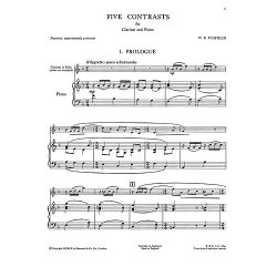Pasfield, W R Five Contrasts Clt/Pf
