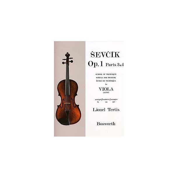 Sevcik Viola Studies: School Of Technique Parts 3 And 4