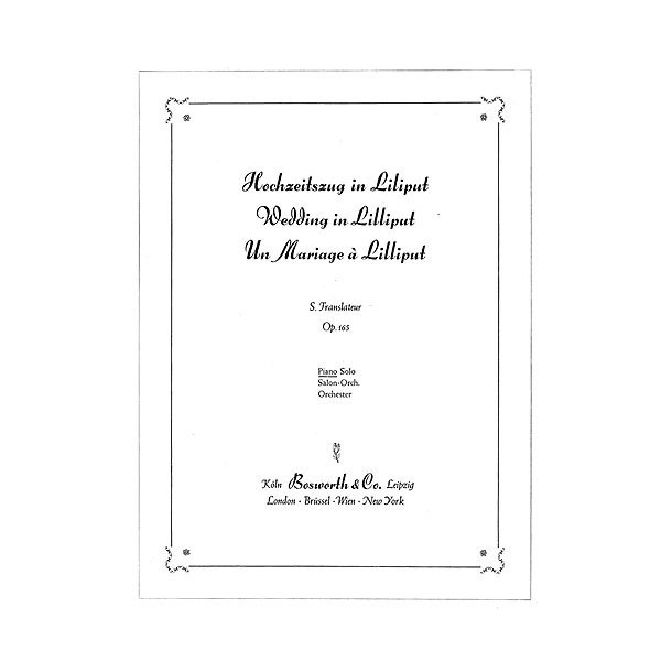 Translateur, S Wedding In Lilliput Pf