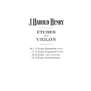 Henry, Jh 12 Etudes Progressives 2 Vln