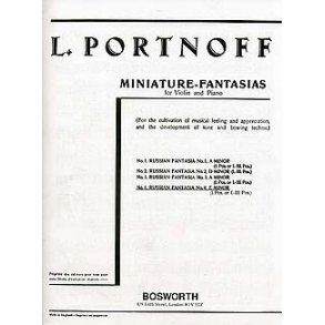 Leo Portnoff: Russian Fantasia No.4 E Minor For Violin And Piano