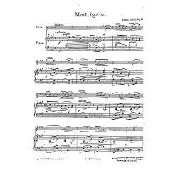 Franz Drdla: Madrigal For Violin And Piano Op.25