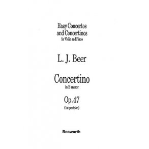 Beer, L J Concertino In E Minor Op.47 Vlc/Pf