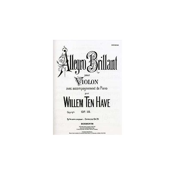 Willem Ten Have: Allegro Brillante Op.19