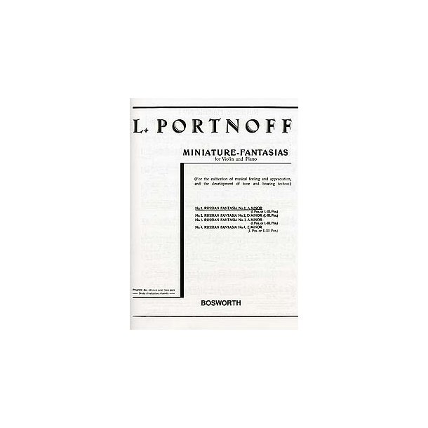 Leo Portnoff: Russian Fantasia No.1 in A Minor