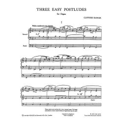 Clifford Harker: Three Easy Postludes For Organ