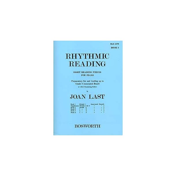 Joan Last: Rhythmic Reading (Sight Reading Pieces) Book 2 Grade 2
