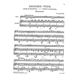 W. Aletter: Rendezvous for Violin and Piano