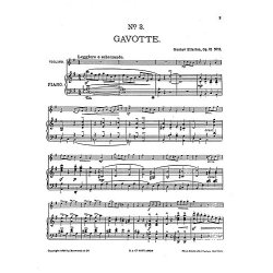 Gustav Ellerton: Gavotte For Violin And Piano Op.21 No.3