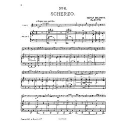 Gustav Ellerton: Scherzo For Violin And Piano Op.21 No.6