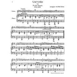 Francois Gossec: Gavotte For Violin And Piano