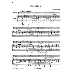 Henry, J H Cavatina Vln/Pf