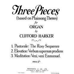 Clifford Harker: Three Pieces On Plainsong Themes