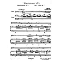Franz Liszt: Liebestraume No.3 (Violin/Piano)