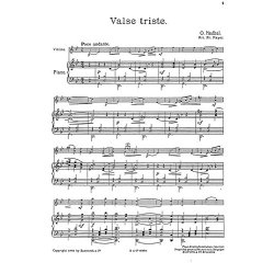 Oskar Nedbal: Valse Triste (Violin/Piano)