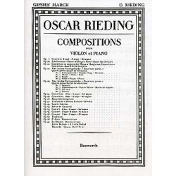 Oskar Rieding: Gypsies' March Op.23 No.2 Violin And Piano