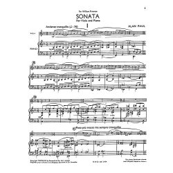 Alan Paul: Sonata For Viola And Piano