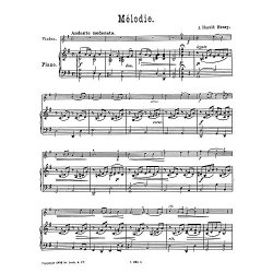 Henry, J H Melodie Vln/Pf