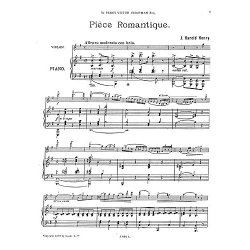 Henry, J H Piece Romantique Vln/Pf