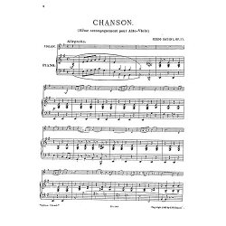 Guido Papini: Chanson For Violin And Piano Op.57