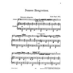 Guido Papini: Hungarian Dance No.2 In G For Violin And Piano