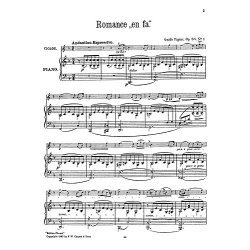 Guido Papini: Romance In F For Violin And Piano