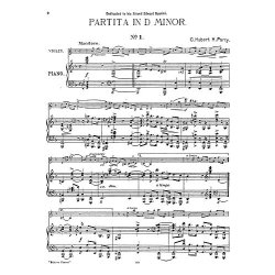 C. Hubert Parry: Partita In D Minor For Violin And Piano
