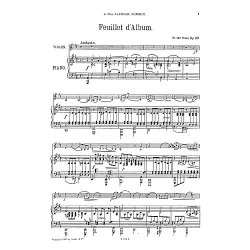 Willem Ten Have: Feuillet D'Album Op.28