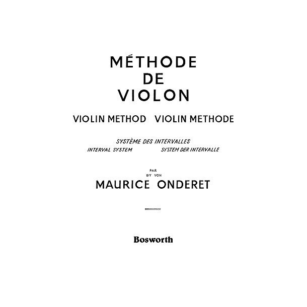 Maurice Onderet: Violin Method Book 2b