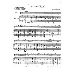Felix Borowski: Adoration (Violin/Piano)