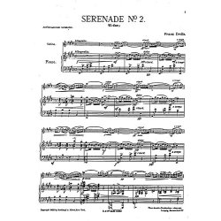 Franz Drdla: Serenade For Violin And Piano No.2