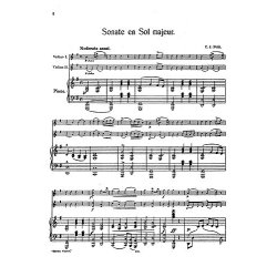 Petit, C J Sonata In G 2vln/Pf
