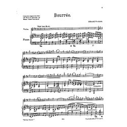 Edward German: Bourree For Violin And Piano