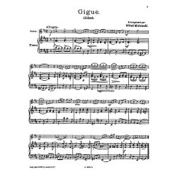 Bach, Js Gigue (Mistowski) Vln/Pf