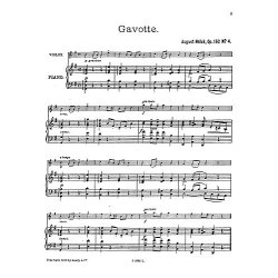 August Nolck: Gavotte For Violin And Piano Op.162 No.4