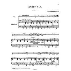 Moritz Moszkowski: Serenade For Violin And Piano Op.15 No.1
