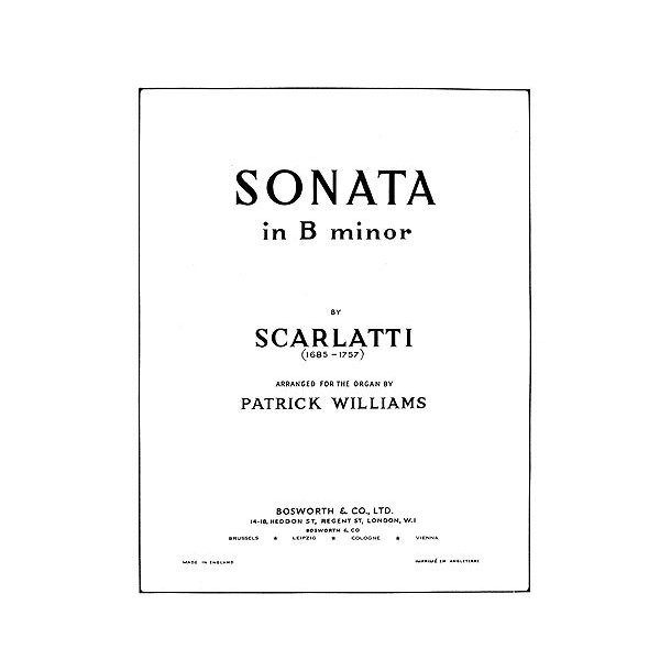 Domenico Scarlatti: Sonata In B Minor (Organ)