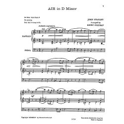 John Stanley: Air In D Minor (Organ)