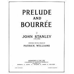 John Stanley: Prelude And Bourree