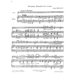 Franz Drdla: Deuxieme Mazurka For Violin And Piano Op.23