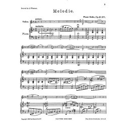 Franz Drdla: Melodie For Violin And Piano Op.26 No.1