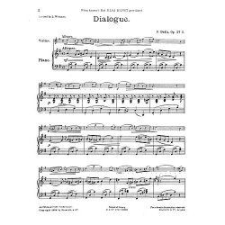 Franz Drdla: Dialogue For Violin And Piano Op.27 No.1