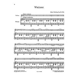 Oskar Rieding: Waltz For Violin And Piano Op.22 No.2